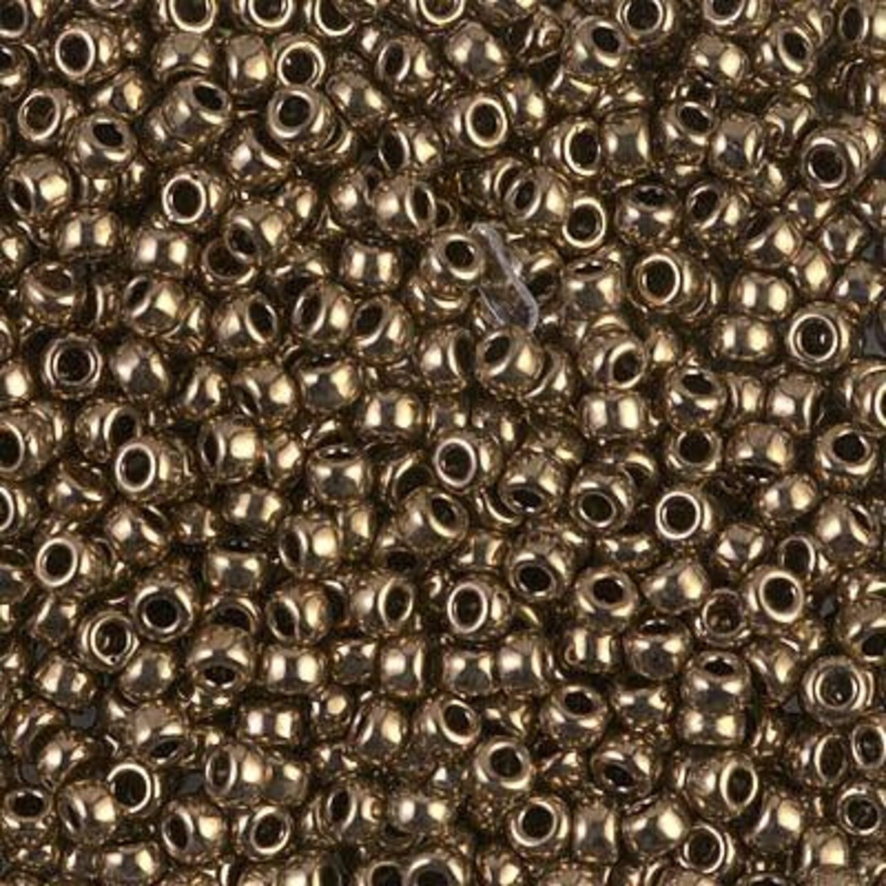 Miyuki 8 Round Seed Bead, 8-457, Metallic Dark Bronze, 10 grams